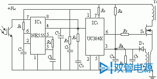图6用555做限流保护电路