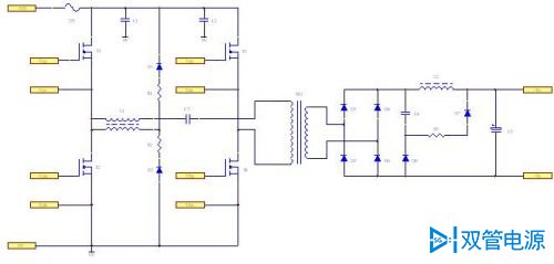 无源钳位移相全桥电路简图(二)