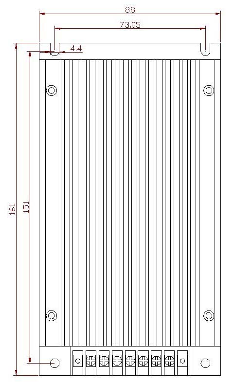 双管模块电源外壳尺寸
