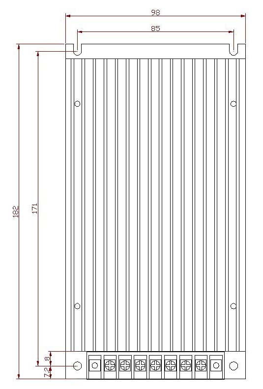 双管模块电源外壳尺寸