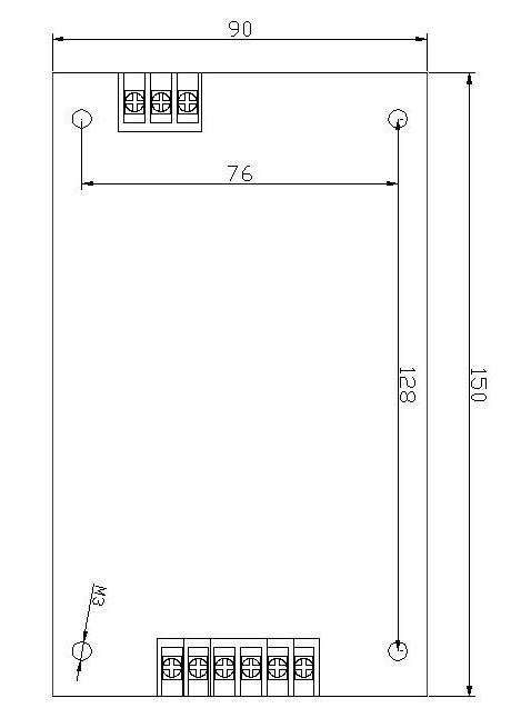 双管模块电源外壳尺寸