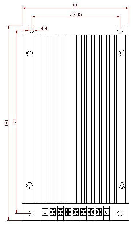 双管模块电源外壳尺寸